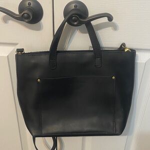 Portland Leather Black Tote Bag